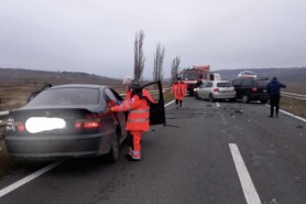 Doi tineri au murit într-un accident produs în apropiere de vama Leușeni